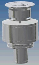 RVS CLV Ø 250/450 mm Dakkap (RG-LTV)