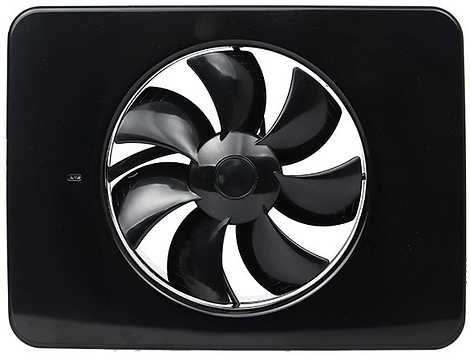 Badkamer ventilator Lo-Carbon iQ Ø 100 - 125mm Zwart