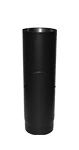 Zwart 2 mm Ø 130 mm Pijp L = 500 mm + deur