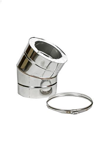 HT RVS DW 80/130 mm Bocht 30°